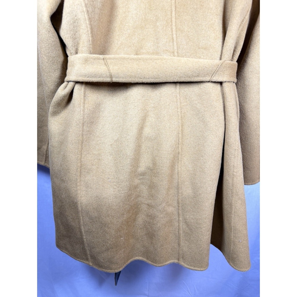 Summersalt The Warmest Wool Wrap Coat 2XL Mustard Gray Belted Luxury Capsule - Picture 11 of 13